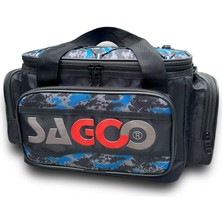 Sagoo Tackle Bag Blue Camo Balıkçı Malzeme Çantası