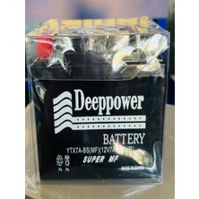 Deep Power 12V 7 Amper ( Ytx 7A-BS ) Yatık Deeppower Motorsiklet Aküsü