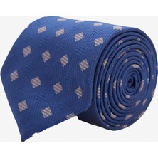 ALTINYILDIZ CLASSICS Erkek Lacivert-Gri Desenli Kravat