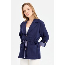 Desen Triko Kadın Ceket