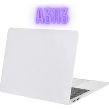 TEKNETSTORE Apple Macbook Air M3 13.6 Inç 2024 M3 Çip A3113 Uyumlu Mat Şeffaf Kılıf Koruyucu Sert Kapak Parlak