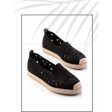Bambi Siyah Süet   Kadın Espadril K01117992302