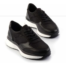 Bambi Siyah Nubuk Hakiki Deri Erkek Sneaker E01556083001