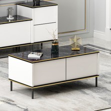 İnarch Dizayn Imaj Orta Sehpa Beyaz (Mermer Desen)