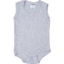 Bebelop Unisex Bebek Çocuk Kolsuz Askılı Çıtçıtlı Body Zıbın Badi