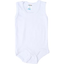 Bebelop Unisex Bebek Çocuk Kolsuz Askılı Çıtçıtlı Body Zıbın Badi