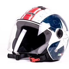 Sway Sw 715 Red Line Star Yarımmotosiklet Kaskı - Xl