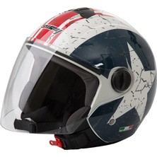 Sway Sw 715 Red Line Star Yarımmotosiklet Kaskı - Xl