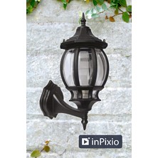 Full Reyon Dekoratif Duvar Armatürü, Sekizgen Konsollu Bahçe Apliği, E27 Duylu Dekoratif Aplik, Duvar Apliği