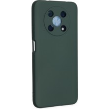 Newface Huawei Nova Y90 Kılıf Nano Içi Kadife  Silikon - Koyu Yeşil 24051