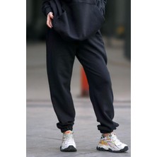 Yakamel Kadın 3 Iplik Jogger Paçası Lastikli Eşofman Altı