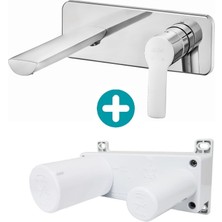 E.C.A Eca Luna Ankastre Lavabo Bataryası Sıva Üstü ve Sıva Altı Grubu Tek Rozet