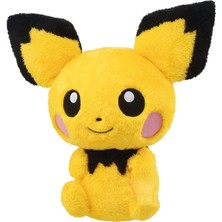 Elifeshop Ithal Dokuma Kumaş Pokemon Go Pichu Junior Pikachu Figür Peluş Oyuncak Uyku & Oyun Arkadaşı 27 Cm.