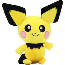 Elifeshop Ithal Dokuma Kumaş Pokemon Go Pichu Junior Pikachu Figür Peluş Oyuncak Uyku & Oyun Arkadaşı 27 Cm.