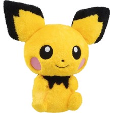 Elifeshop Ithal Dokuma Kumaş Pokemon Go Pichu Junior Pikachu Figür Peluş Oyuncak Uyku & Oyun Arkadaşı 27 Cm.