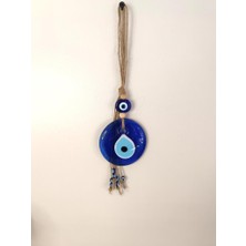 HD Marketim Cam Nazar Boncuğu Hasır Nazarlık Duvar Süsü Kötü Göz Kovucu Ağaç Süsü