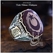 Vogutima Islam Usta Tasarımı Efsunkar Gümüş Erkek Yüzük