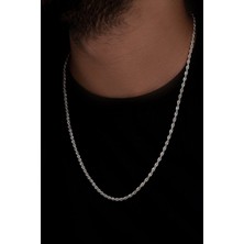 Vogutima - 5.5mm Burma Model Halat Gümüş Kolye Zincir Gklhltburma-Gms