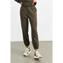 Yakamel Kadın Jogger Lastikli Paça Eşofman Altı