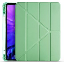 Five-E Apple iPad Pro 12.9 (2020) 4. Nesil 4 Farklı Standlı Kalemlikli Kılıf A2436 A2437 A2764 A2766