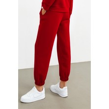 Yakamel Kadın Jogger Lastikli Paça Eşofman Altı