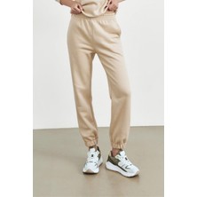 Yakamel Kadın Jogger Lastikli Paça Eşofman Altı