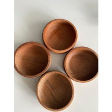 Gülçin Karakaş Ahşap 4'lü Mini Bambu Çerezlik