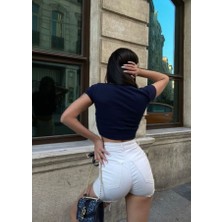Clover Secret Ejderha Baskılı Cropt-Shirt