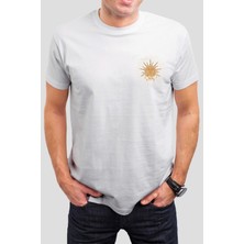T-35 Güneş Baskılı Beyaz Unisex T-Shirt C308
