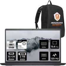 Dell Inspiron 3520 Intel Core I7 1255U 32GB 2tb SSD 15.6'' Fhd Freedos Taşınabilir Bilgisayar I35201013U & Per4 Çanta I35201013UP60