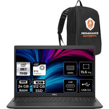 Dell Latitude 3520 Intel Core I7 1165G7 24GB 512GB SSD 15.6'' Fhd Fdos Taşınabilir Bilgisayar N027L352015EMEA & Per4 Çanta N027L352015EMEAP53