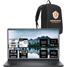 Dell Vostro 3520 Intel Core I5 1235U 24GB 1tb SSD 15.6'' Fhd Fdos Taşınabilir Bilgisayar N1605PVNB3520 & Per4 Çanta N1605PVNB3520P54