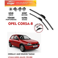 Kruger Corsa B Muz Silecek Takımı 1997 Model Araca Özel Aparat