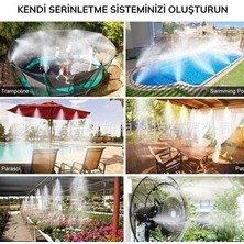 Epilons 10 Metre Kendin Yap Balkon Veranda Çardak Kamelya Sulama Serinletme ve Nemlendirme Sistemi