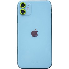 Newface Iphone 12 Mini Neon Fosforlu Kamera Lens - Yeşil 24051