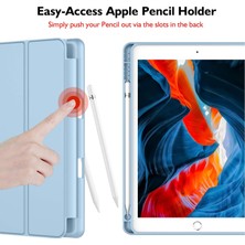 Five-E Apple iPad 9. Nesil 10.2 Inc (2021) Kalemlikli Yatay Standlı Stromix Smart Kılıf A2602 A2604 A2603 A2605