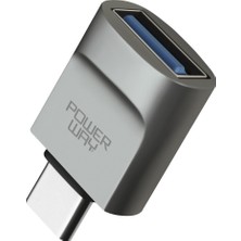 Ayt Powerway 3.0 Type-C Girişini USB Girişine Çevirici Dönüştürücü Aparat Type-C To USB