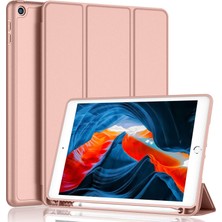 Five-E Apple iPad 7. Nesil 10.2 Inc (2019) Kalemlikli Yatay Standlı Stromix Smart Kılıf A2197 A2200 A2198