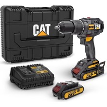 Cat DX12 Çift Akülü Şarjlı Darbeli Matkap 18VOLT/2.0AH