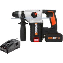 Worx WX380.9C Tek Akülü Sds-Plus Şarjlı Kırıcı ve Delici 20V-2.0 Ah-2.2j