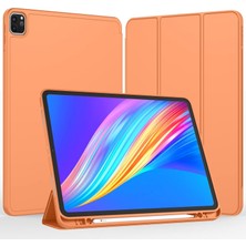 Five-E Apple iPad Pro 12.9 (2021) 5. Nesil Kalemlikli Yatay Standlı Stromix Smart Kılıf ve Ekran Koruyucu A2378 A2461 A2379