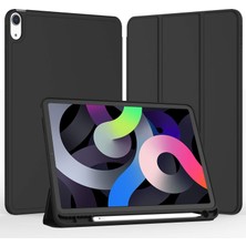 Five-E Apple iPad Air 5. Nesil 10.9 (2022) Kalemlikli Yatay Standlı Stromix Smart Kılıf ve Ekran Koruyucu A2588 A2589 A2591