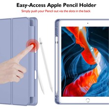 Five-E Apple iPad Air 3. Nesil 10.5 Inc (2019) Kalemlikli Yatay Standlı Stromix Smart Kılıf ve Ekran Koruyucu A2123 A2152 A2153