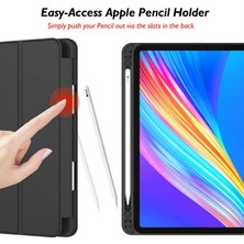 Five-E Apple iPad Pro 11 (2022) 4. Nesil Kalemlikli Yatay Standlı Stromix Smart Kılıf ve Ekran Koruyucu A2378 A2461 A2379 A2462