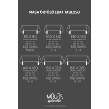 Moud's Anatolia 3 Desenli Süet Dertsiz Masa Örtüsü