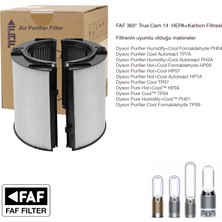 Faf True Cam Hepa 360 Filtre Dyson Purifier Cool Formaldehyde TP09 ile Uyumlu