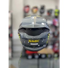 Smk Gullwing Tourleader Çene Açılır Kask Gri Sarı