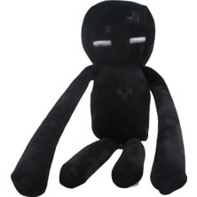 Elifeshop Ithal Kumaş Minecraft Black Enderman Karakter Figür Peluş Oyuncak Uyku & Oyun Arkadaşı 37 Cm.