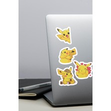 Anime Marketi Pokemon Pikachu 1 Temalı Sticker Seti Ajanda Laptop Telefon Sticker Seti 24 Adet