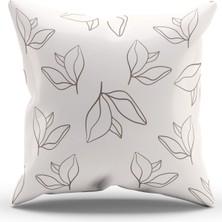 Moud's Çift Tarafı Baskılı Art 6 Desenli Süet Kırlent Kılıfı - PL906